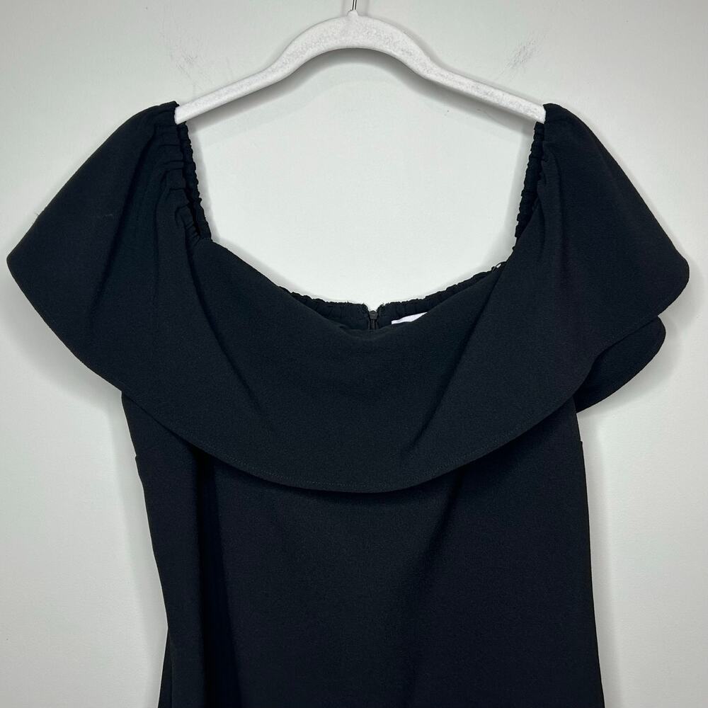 Charles Henry Black Off the Shoulder Dress Size XL - Picture 3 of 10